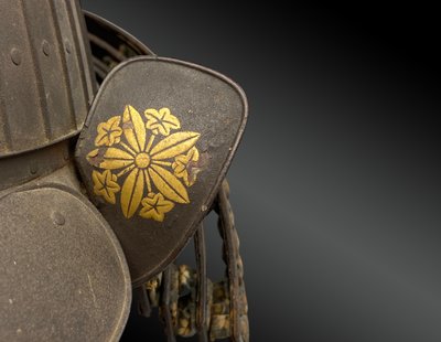 KABUTO war helmet set with mempo and maedate Japan - Edo period (1603-1868)