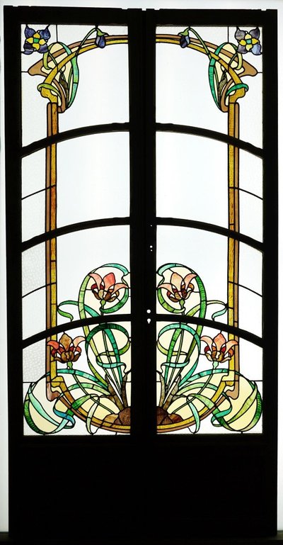 Stained glass - Stained glass windows - Art Nouveau Iris