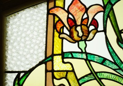 Stained glass - Stained glass windows - Art Nouveau Iris
