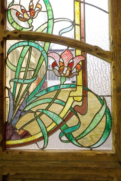 Stained glass - Stained glass windows - Art Nouveau Iris