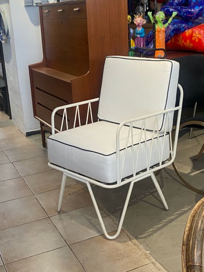 Fauteuil design de Raoul Guys dans le goût de Mategot 1950/60