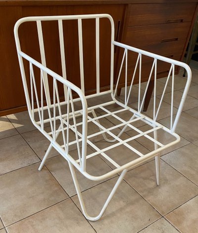 Fauteuil design de Raoul Guys dans le goût de Mategot 1950/60
