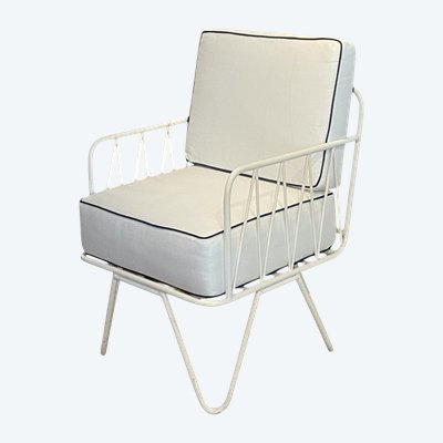 Fauteuil design de Raoul Guys dans le goût de Mategot 1950/60