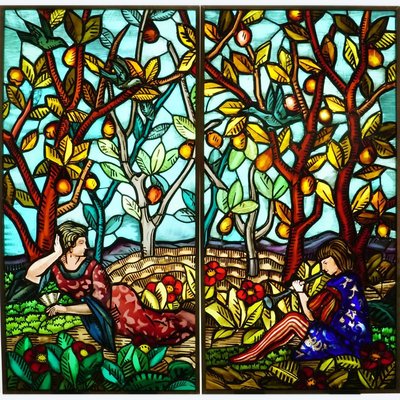 Stained Glass - Stained Glass Windows - Music under the Orange Trees