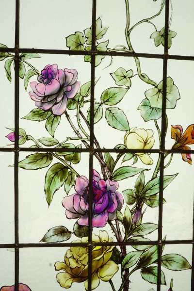 Vitrail - Stained glass - Roses