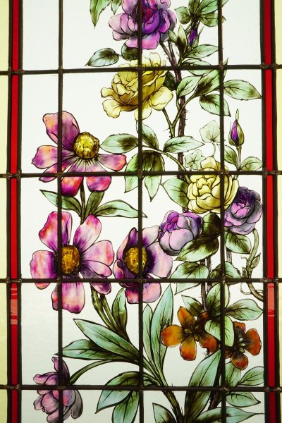 Vitrail - Stained glass - Roses