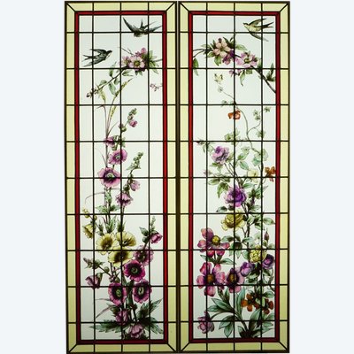 Vitrail - Stained glass - Roses