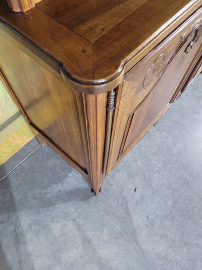Buffet double corps en noyer