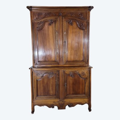Buffet double corps en noyer