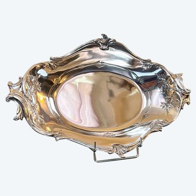 Corbeille à Pain En Métal Argenté Gallia Christofle - Rocaille Style Louis XV