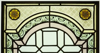 Stained Glass - Stained Glass Windows - Glassworks with 2 Yellow Flowers