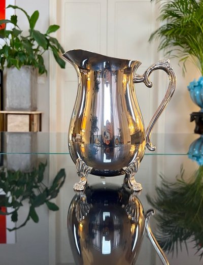 Carafe Pichet En Métal Argenté