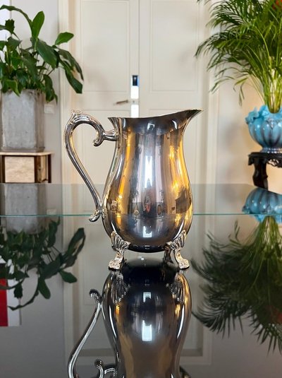 Carafe Pichet En Métal Argenté