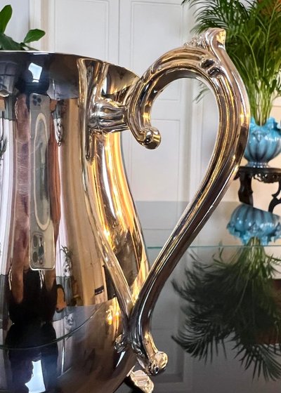 Carafe Pichet En Métal Argenté