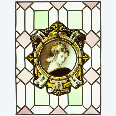 Vitrail - Vitraux - Femme Renaissance