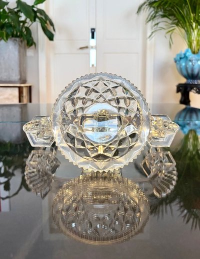 Glass candlestick - Art Déco