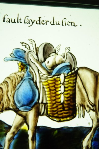 Vitrail - Stained glass - Mule Bien Chargée