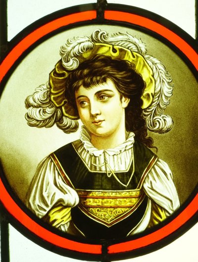 Vetrate artistiche - Vetrate artistiche - Coppia in abiti rinascimentali