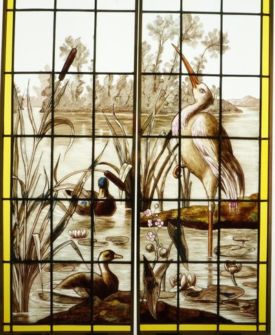 Vitrail - Vitraux - Héron Et Canards - Lux Fournier