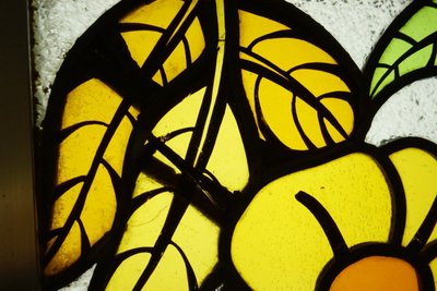 Vitrail - Stained glass - Cascade De Fleurs