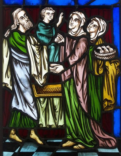 Stained glass - Stained glass windows - Presentation of Jesus at the Temple