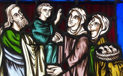Stained glass - Stained glass windows - Presentation of Jesus at the Temple