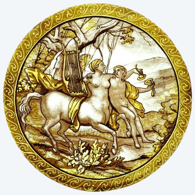 Vitrail - Vitraux - Centaure Musicienne