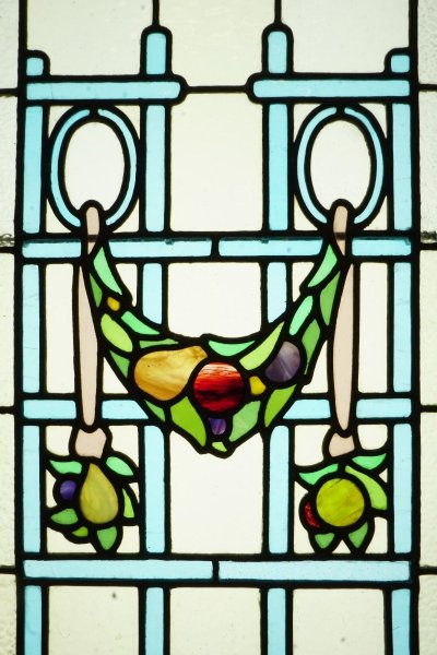 Stained Glass - Stained Glass - Art Deco Flowers and Sakura