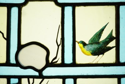 Stained Glass - Stained Glass - Art Deco Flowers and Sakura