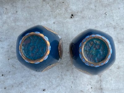 Pair of cloisonné vases