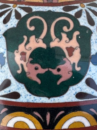 Pair of cloisonné vases
