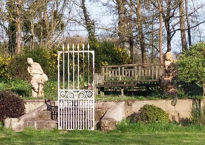 Antique Riveted Garden Gate Door