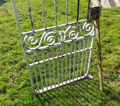 Antique Riveted Garden Gate Door