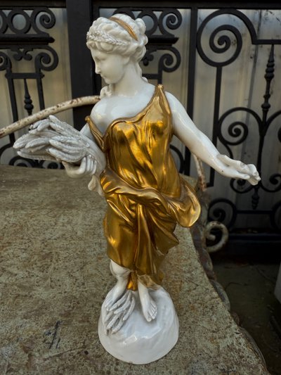 Set of 6 porcelain figures CAPODIMONTE, Naples, Italy