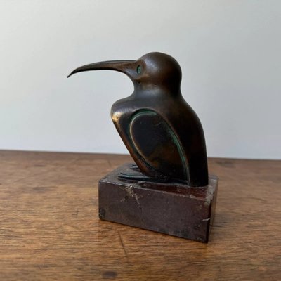 Sculpture representing a hummingbird by Edouard-Marcel Sandoz