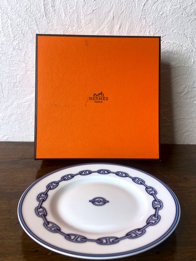 Hermès blue and white anchor chain