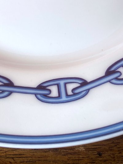Hermès blue and white anchor chain