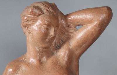 Terre cuite Art Déco, de Henri BARGAS nue féminin