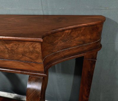 Console en Acajou et Placage d’Acajou, style Restauration – Milieu XIXe