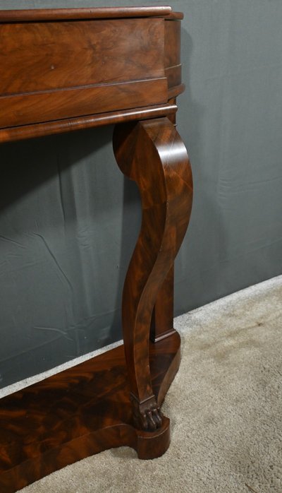 Console en Acajou et Placage d’Acajou, style Restauration – Milieu XIXe