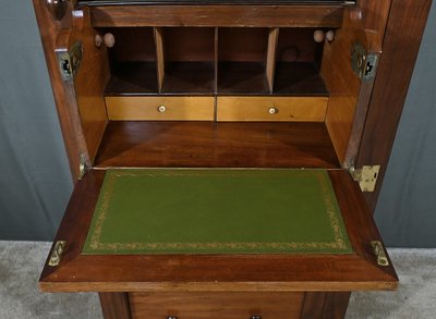 Petit Secrétaire Wellington en Acajou, époque Victorienne, Angleterre – 2ème partie XIXe