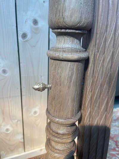 Mirror - Psyche in solid oak Napoleon III