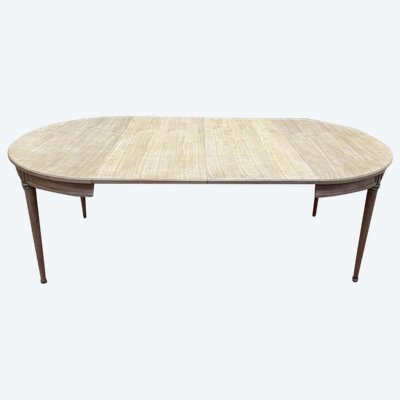 Louis XVI dining table in cherry and two extensions