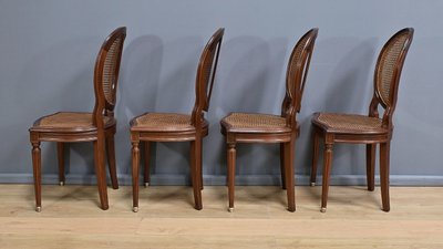Set of 8 Mahogany Chairs, Louis XVI style – Late 19th century