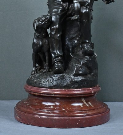 Bronzo “Il primo pasto” di V. Rousseau – Inizio XX secolo