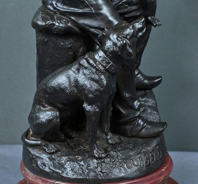Bronzo “Il primo pasto” di V. Rousseau – Inizio XX secolo