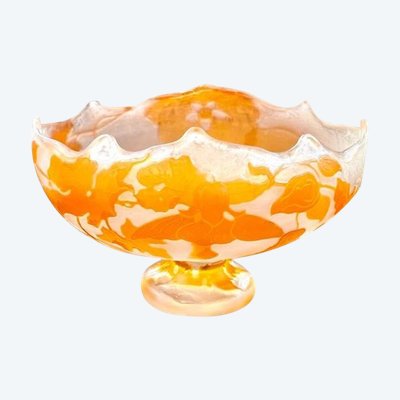Emile Gallé Coupe Art Nouveau "Abutillon"