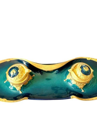 Paul Louchet Art Nouveau Inkwell