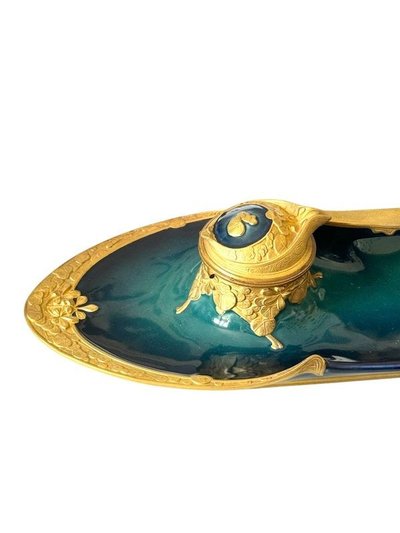 Paul Louchet Art Nouveau Inkwell
