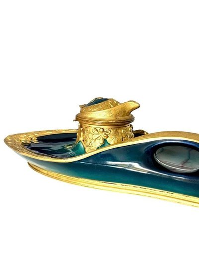 Paul Louchet Art Nouveau Inkwell